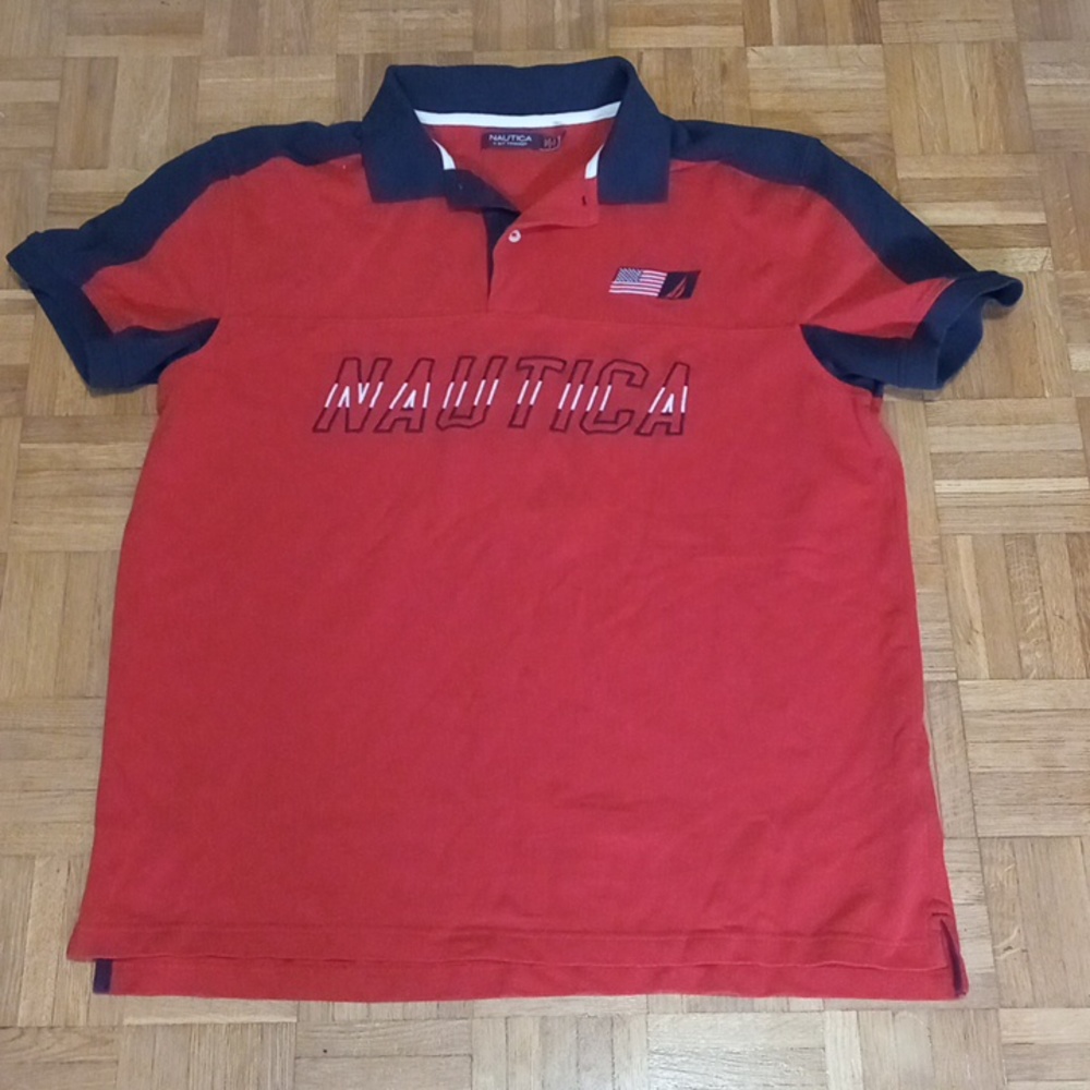 Mens Nautica USA Polo Shirt Xl